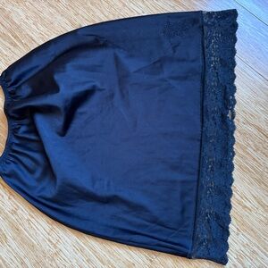 Dior Black Satin Lace Slip